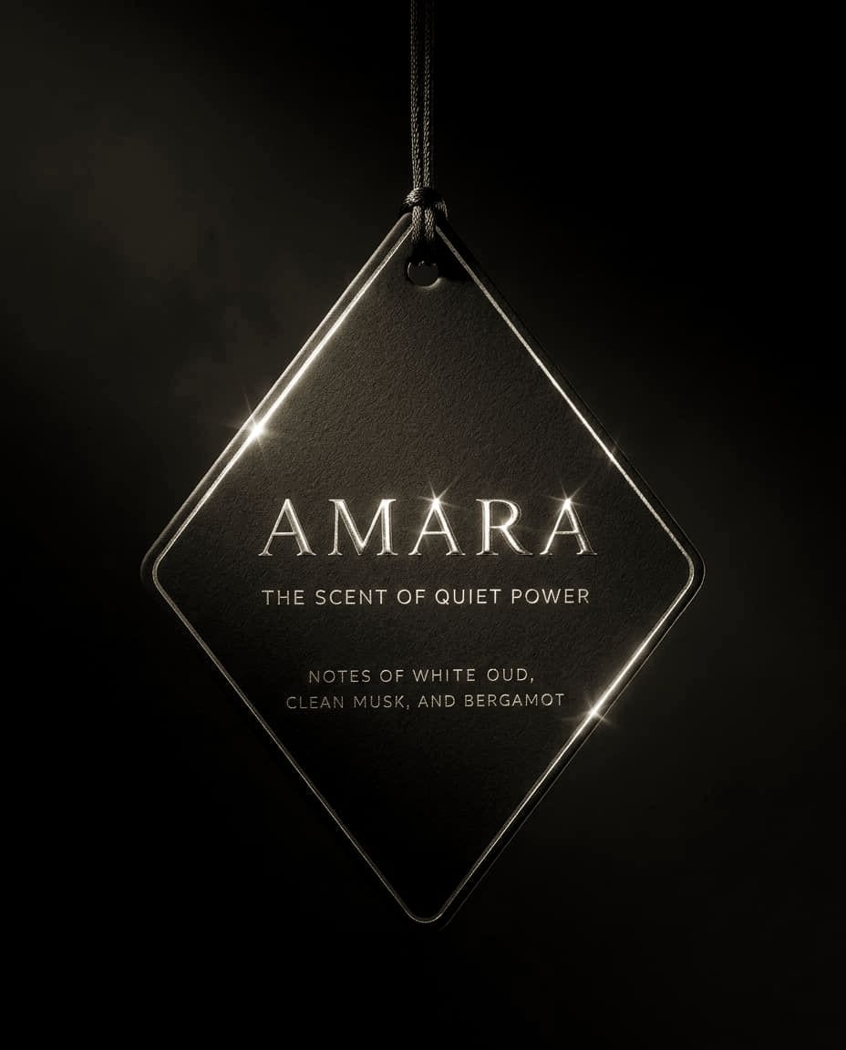 Amara signature gold-foil object